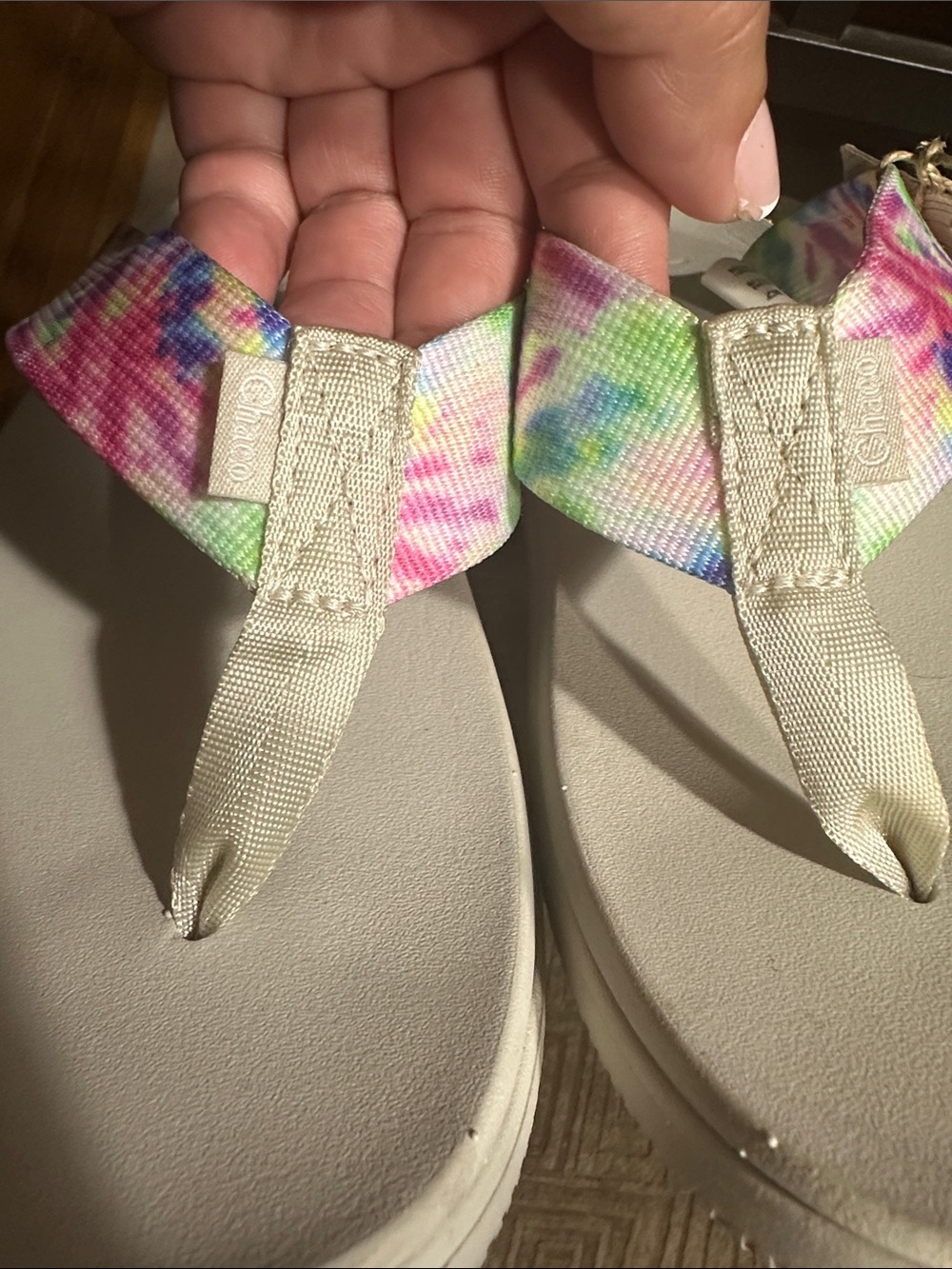 NWT Chaco Women's Chillos Tie Dye Flip Flop size 10 - Picture 4 of 5